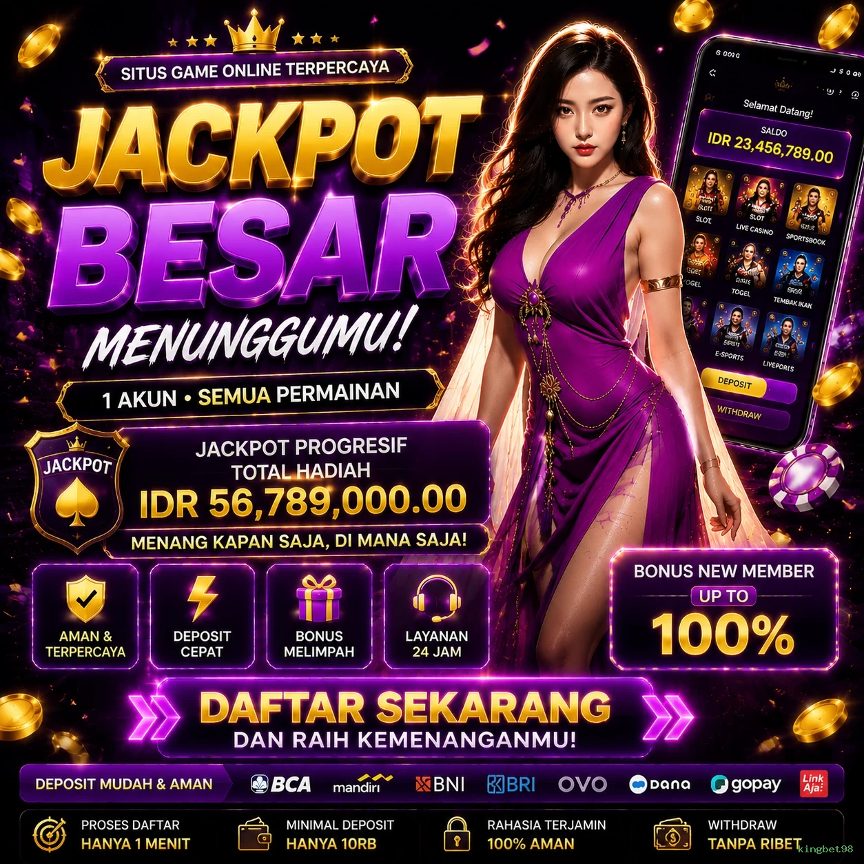 kingbet98 Platform Game Terpercaya untuk Pemain Indonesia